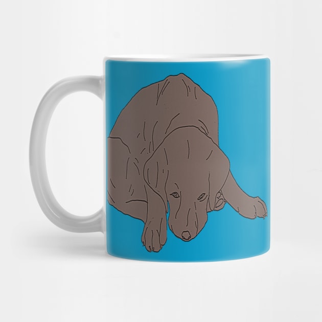 Chocolate Labrador Saying Sorry by ABY_Creative